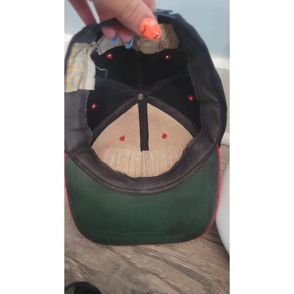 Vintage Howard University Hat Bison Logo HBCU Snapback Cap Blue Red Made in... - Picture 8 of 8